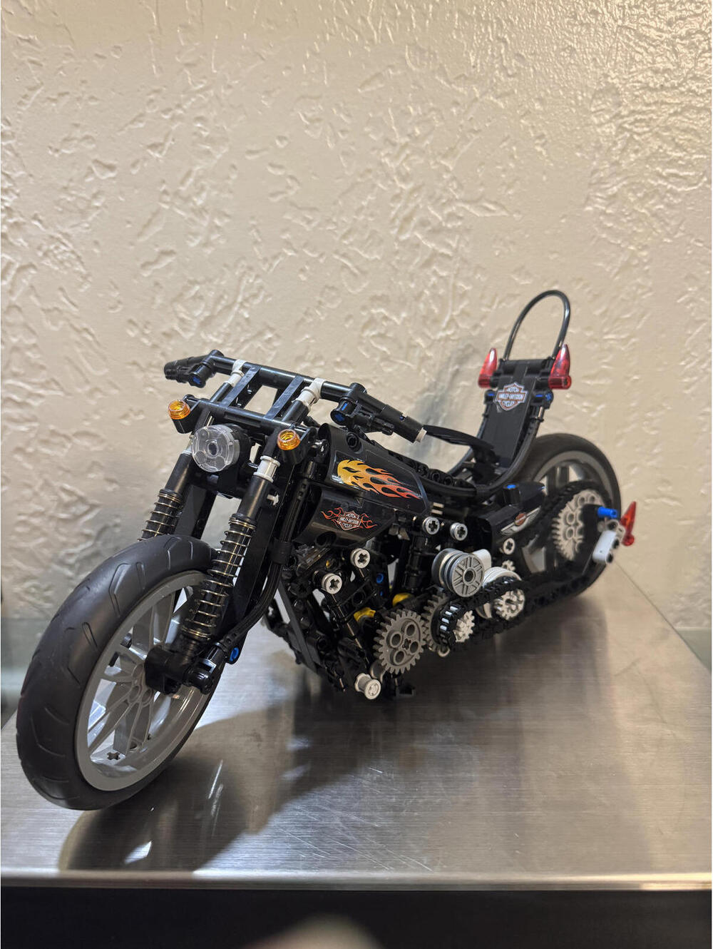 Harley-Davidson Knuckle chopper motorcycle building kit. already built